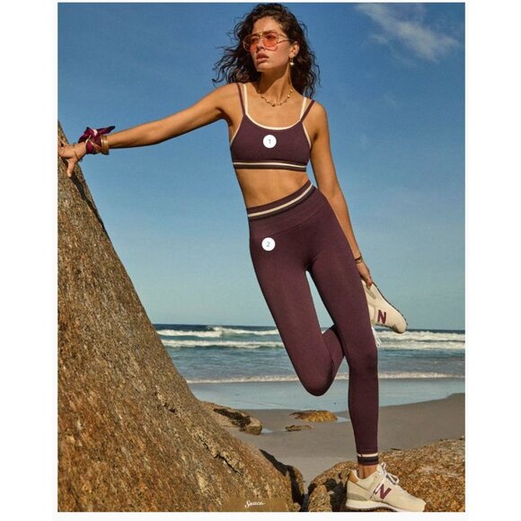 THE UPSIDE Form Seamless Kelsey Bra in Plum X-Small New Womens Sports Tank - Picture 11 of 16